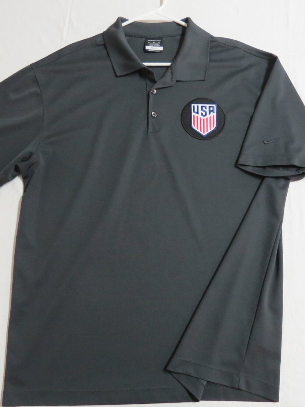 M-2XL USA Gray Nike Dri-Fit Men's db #30L Golf Polo Shirt